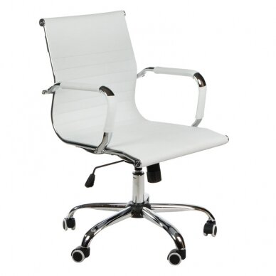 Biroja krēsls uz riteņiem CorpoComfort BX-5855 White