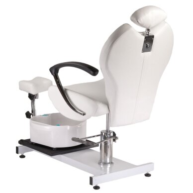 Pedikyyrituoli jalkakylvyllä PEDICURE CHAIR COMFORT HYDRAULIC WHITE 4 Pedikyyrituoli jalkakylvyllä PEDICURE CHAIR COMFORT HYDRAULIC WHITE 4