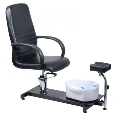 Pedicure chair with foot bath PEDICURE CHAIR SPA HYDRAULIC BLACK