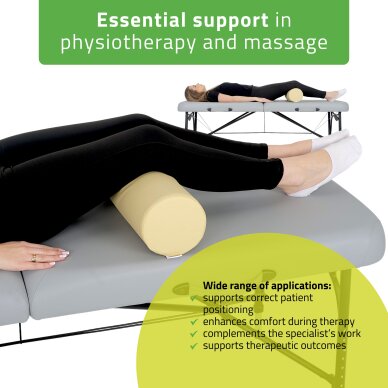 Okrągły wałek do masażu Aveno Life K533 15x60 cm, beżowy 1