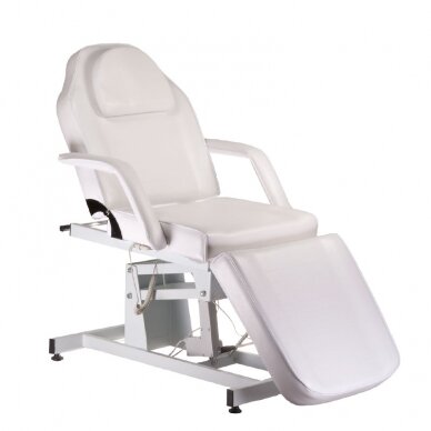 Kosmetoloģijas krēsls ELECTRIC ARMCHAIR 1 MOTOR WHITE
