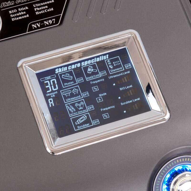 Mikrodermabrasionsgerät mit Sonophorese, Kavitationspeeling, Kälte - Wärme, BioLift und Photonentherapie 7in1 BN-N96 4
