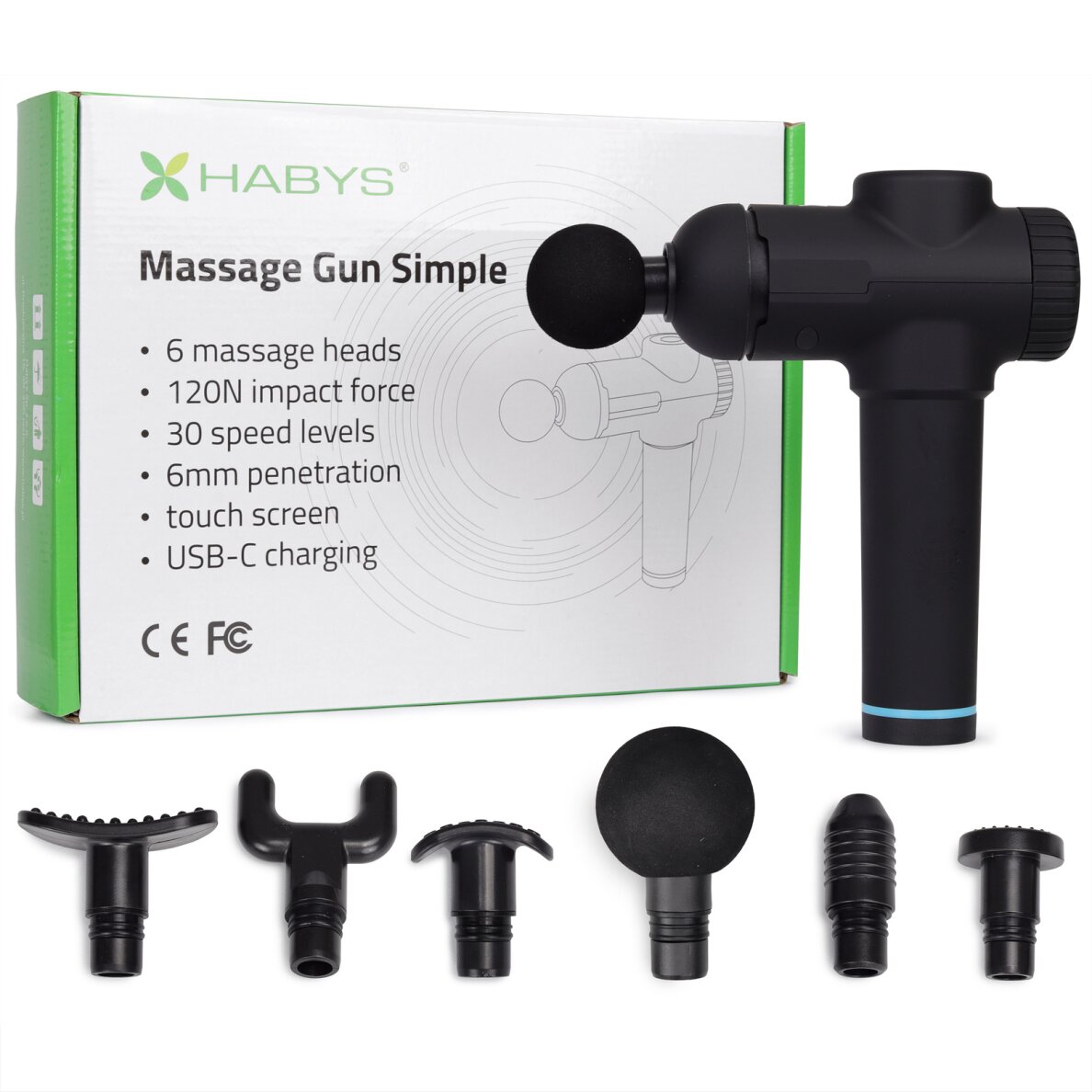Elektriskais rokas masāžieris Massage Gun Simple Elektriskais rokas masāžieris Massage Gun Simple