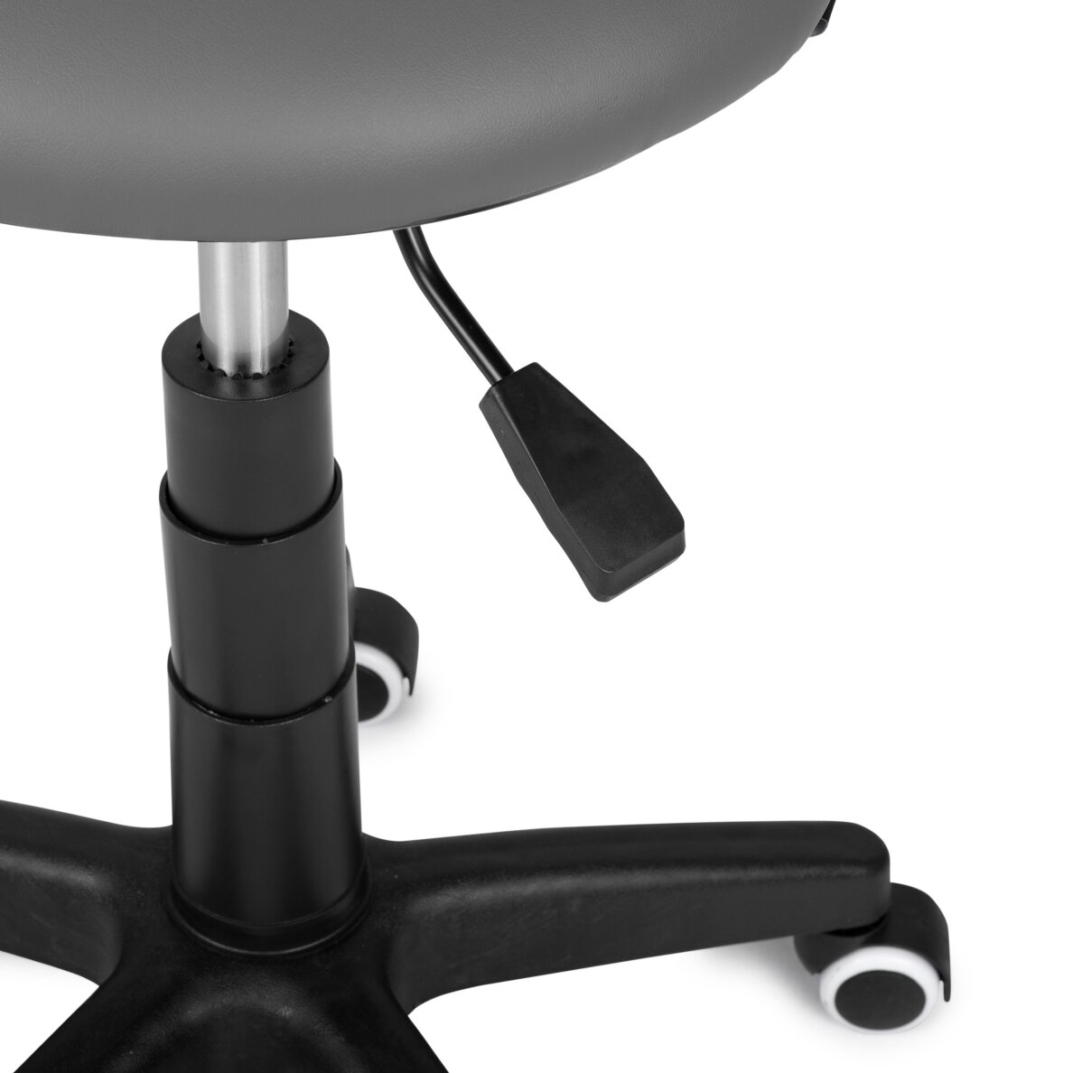 Kosmetologinė meistro kėdutė Tessa stool PVC gray 3 Kosmetologinė meistro kėdutė Tessa stool PVC gray 3