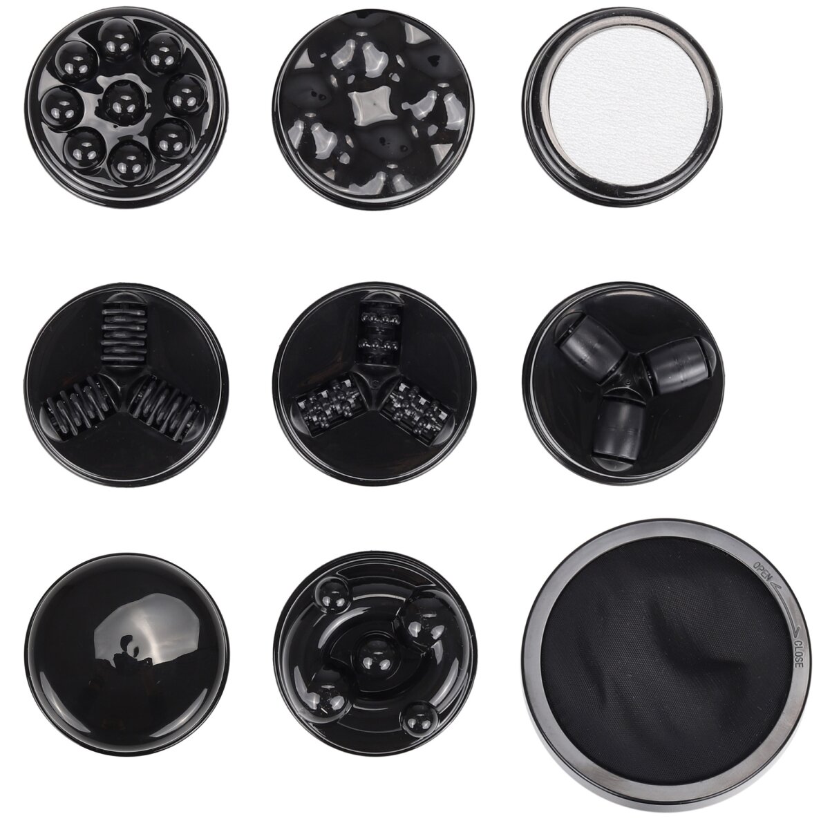 Anticeliulitinis kūno masažuoklis su 9 antgaliais ir infraraudonųjų spindulių funkcija 2