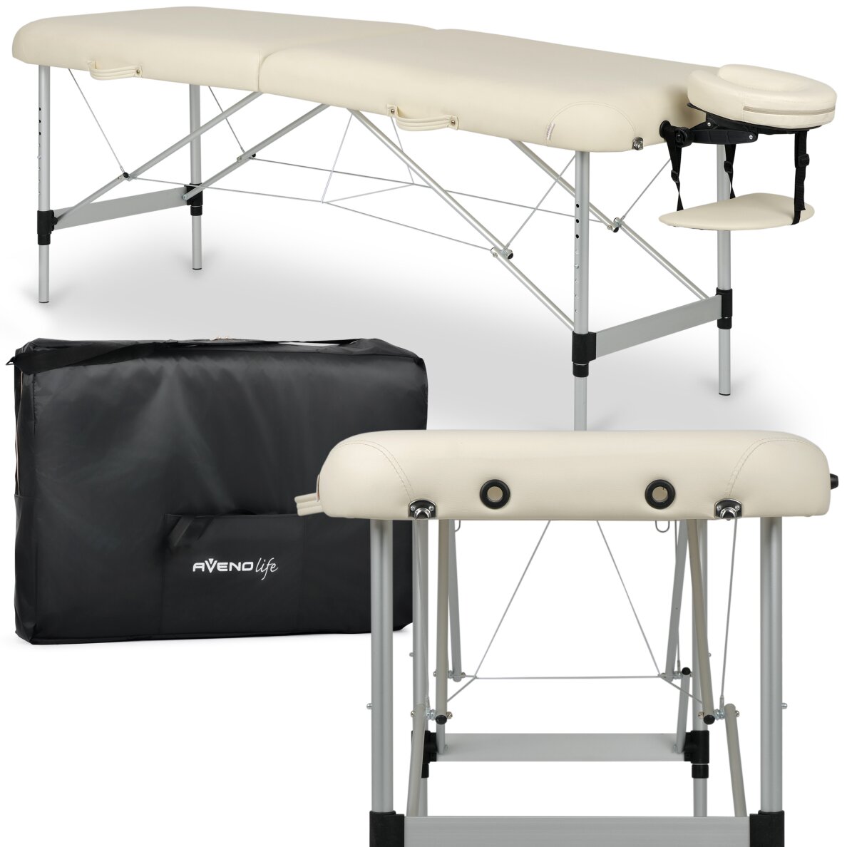 Klappbare Massageliege AvenoLife Estetic Light 2 Beige 65 (Economy Line)