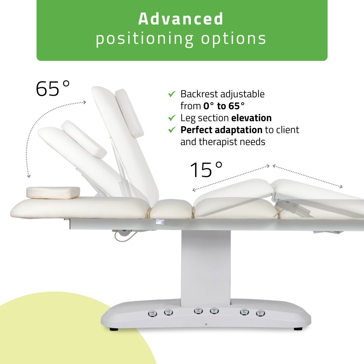 Elektrischer Kosmetikstuhl Serenity PRO 4 mit Heizfunktion 6