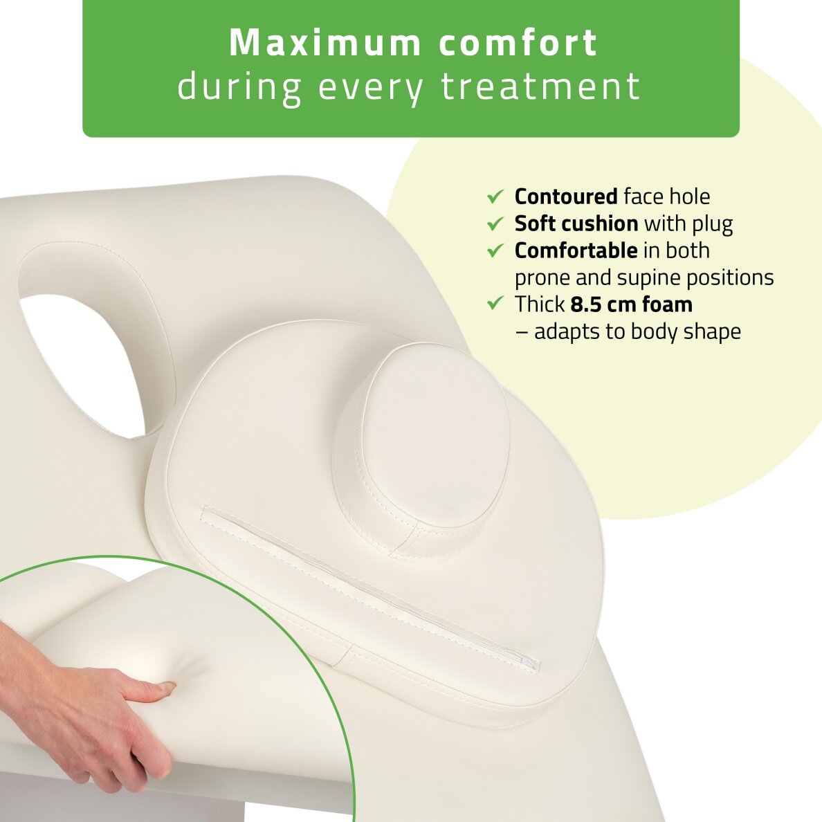 Elektrischer Kosmetikstuhl Serenity PRO 4 mit Heizfunktion 4