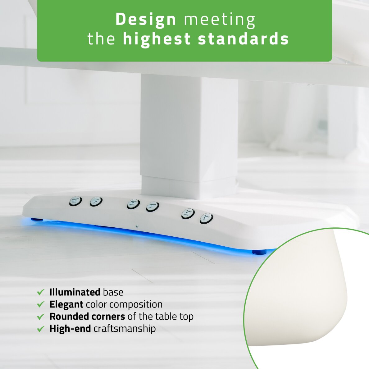 Elektrischer Kosmetikstuhl Serenity PRO 4 mit Heizfunktion 5