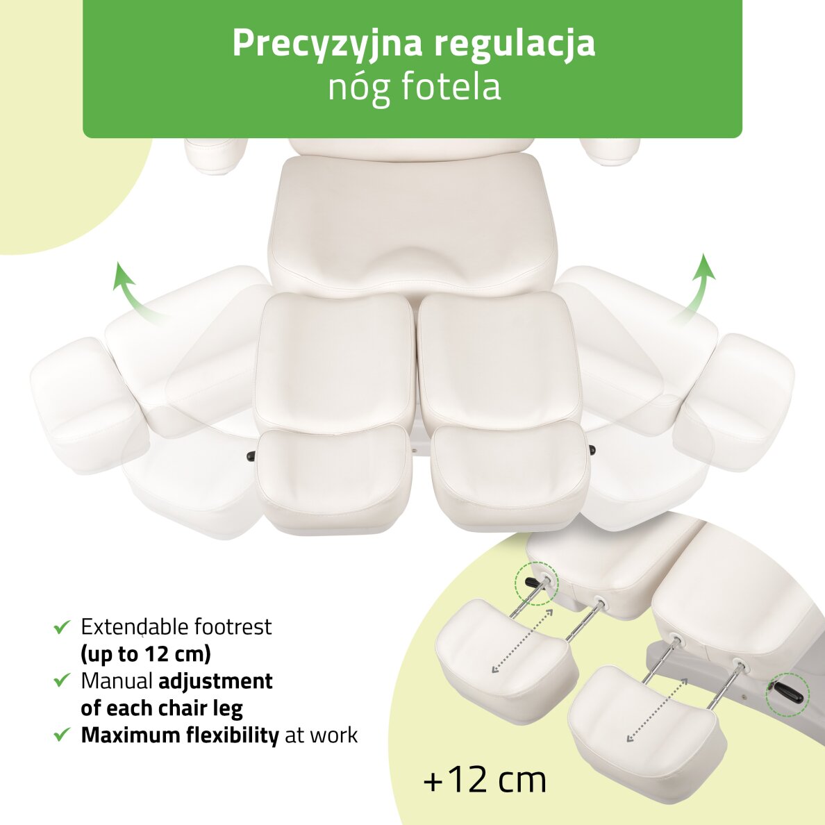 Kosmetikstuhl Elara PRO 6P, White 5 Kosmetikstuhl Elara PRO 6P, White 5