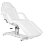 Cosmetology chair Theo Bianco pneumatic & hydraulic adjustment, white