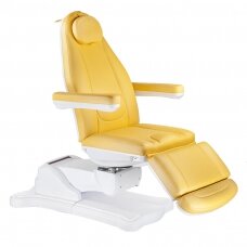 Kosmetoloģijas krēsls MAZARO ELECTRIC ARMCHAIR 3 MOTOR YELLOW