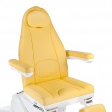 Kosmetoloģijas krēsls MAZARO ELECTRIC ARMCHAIR PEDI 3 MOTOR YELLOW