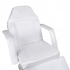 Kosmetoloģijas krēsls HYDRAULIC ARMCHAIR WHITE