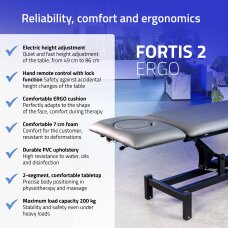 Electric massage table Fortis 2 ERGO grey