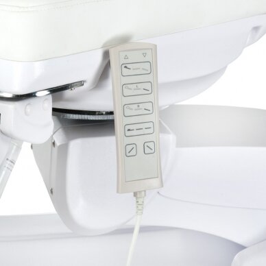 Kosmetoloģijas krēsls MAZARO ELECTRIC ARMCHAIR PEDI 4 MOTOR WHITE 3