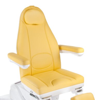 Kosmetikstuhl MAZARO ELECTRIC ARMCHAIR PEDI 4 MOTOR YELLOW 1