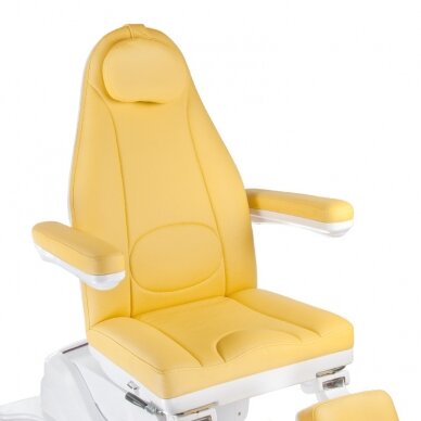 Kosmetoloģijas krēsls MAZARO ELECTRIC ARMCHAIR PEDI 4 MOTOR YELLOW 1