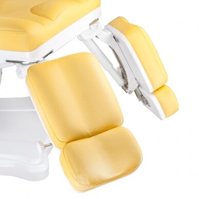 Kosmetoloģijas krēsls MAZARO ELECTRIC ARMCHAIR PEDI 4 MOTOR YELLOW 2