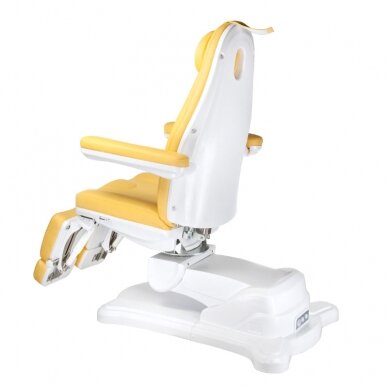 Kosmetoloģijas krēsls MAZARO ELECTRIC ARMCHAIR PEDI 4 MOTOR YELLOW 7