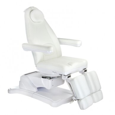 Kosmetoloģijas krēsls MAZARO ELECTRIC ARMCHAIR PEDI 3 MOTOR WHITE