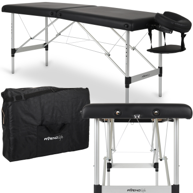 Складной массажный стол AvenoLife Nina 2 Black (Economy Line)
