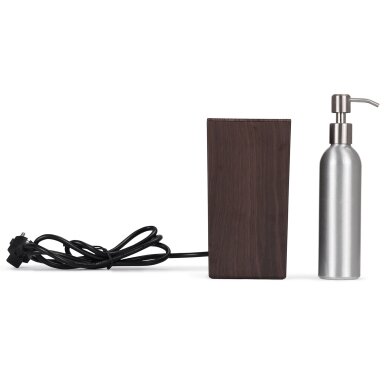 Grzejnik olejowy z butelką aluminiową 300 ml, ciemnobrązowy 3