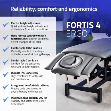 Электрический массажный стол Fortis 4 ERGO 1