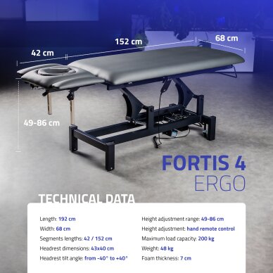 Elektriline massaažilaud Fortis 4 ERGO 9
