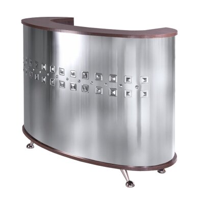 Registratūros stalas Beauty Arc Chrome
