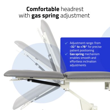 Stacjonarny stół do masażu hydraulicznego Ultima H2 PVC gray 3