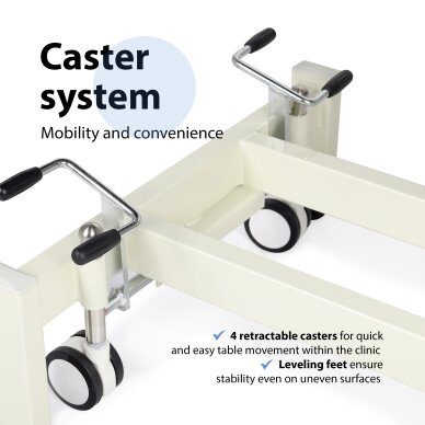 Stationary hydraulic massage table Ultima H2 PVC gray 4