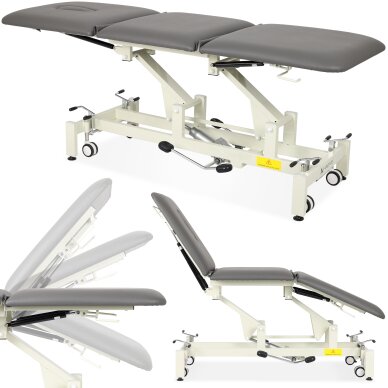 Stationary hydraulic massage table Ultima H3 PVC gray