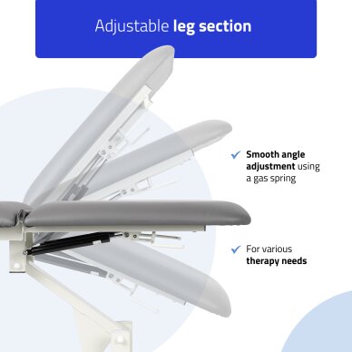 Kiinteä hydraulinen hierontapöytä Ultima H3 PVC gray 2