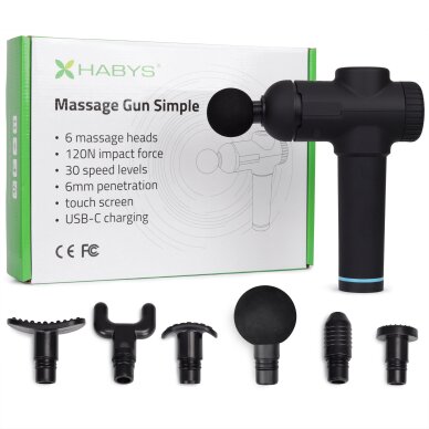 Электрический ручной массажер Massage Gun Simple