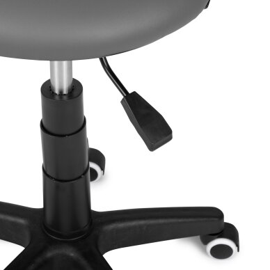 Kosmetologinė meistro kėdutė Tessa stool PVC gray 3 Kosmetologinė meistro kėdutė Tessa stool PVC gray 3