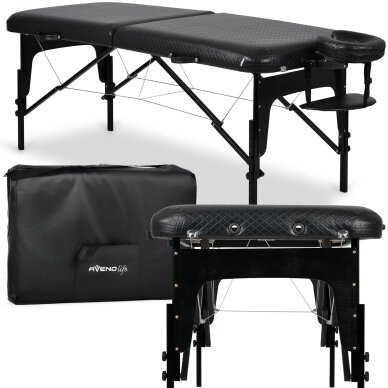 Folding massage table AvenoLife Estetic Blush 2 Black 75 (Economy Line)