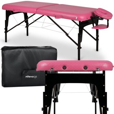 Folding massage table AvenoLife Estetic Blush 2 Pink 75 (Economy Line) Folding massage table AvenoLife Estetic Blush 2 Pink 75 (Economy Line)