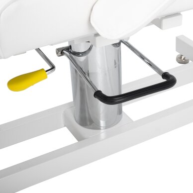 Cosmetology chair Theo Bianco pneumatic & hydraulic adjustment, white 14
