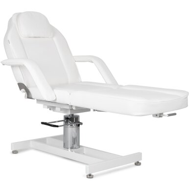 Kosmetoloģijas krēsls Theo Bianco pneumatic & hydraulic adjustment, white 2