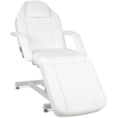 Cosmetology chair Theo Bianco pneumatic & hydraulic adjustment, white 4