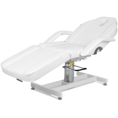 Cosmetology chair Theo Bianco pneumatic & hydraulic adjustment, white 5