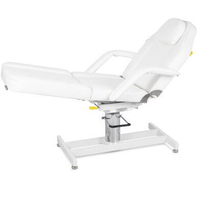 Cosmetology chair Theo Bianco pneumatic & hydraulic adjustment, white 7