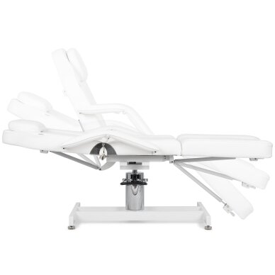 Kosmetoloģijas krēsls Theo Bianco pneumatic & hydraulic adjustment, white 8