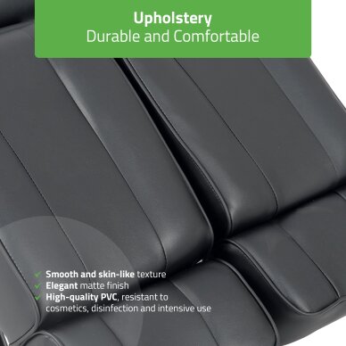 Kosmetologin tuoli MAX Nero hydraulic with pneumatic adjustment 2 Kosmetologin tuoli MAX Nero hydraulic with pneumatic adjustment 2