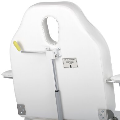 Cosmetology chair MAX Bianco hydraulic with pneumatic adjustment 11