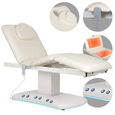 Elektrischer Kosmetikstuhl Serenity PRO 4 mit Heizfunktion Elektrischer Kosmetikstuhl Serenity PRO 4 mit Heizfunktion