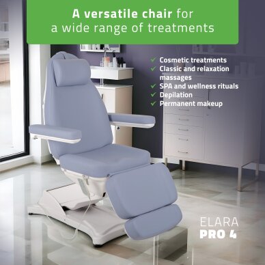 Cosmetology chair Elara PRO 4, violet 1