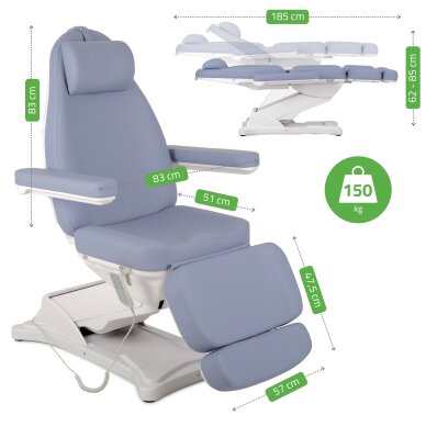 Cosmetology chair Elara PRO 4, Violet 7