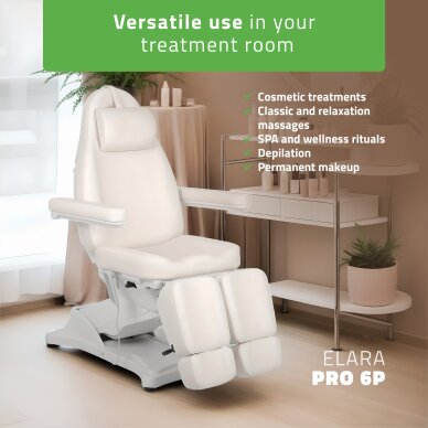 Kosmetikstuhl Elara PRO 6P, white 1